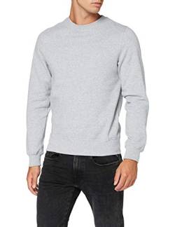 Build Your Brand Mens Premium Crewneck Pullover Sweater, Heather Grey, L von Build Your Brand