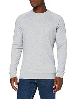 Build Your Brand Mens Raglan Crewneck Pullover Sweater, Heather Grey, 5XL von Build Your Brand