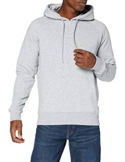 Build Your Brand Mens BY093-Raglan Sweat Hoody Hooded Sweatshirt, Heather Grey, 5XL von Build Your Brand