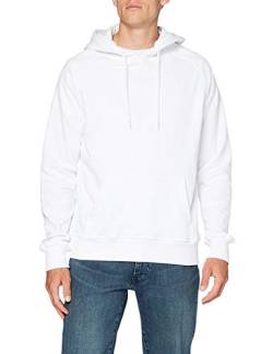 Build Your Brand Mens BY093-Raglan Sweat Hoody Hooded Sweatshirt, White, 5XL von Build Your Brand