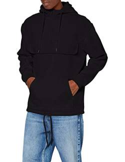 Build Your Brand Mens BY098-Sweat Pull Over Hoody Hooded Sweatshirt, Schwarz, 3XL von Build Your Brand