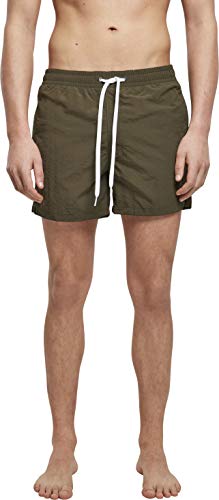 Build Your Brand Mens BY050-Swim Shorts, Olive, 3XL von Build Your Brand