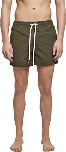 Build Your Brand Mens BY050-Swim Shorts, Olive, 4XL von Build Your Brand