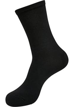 Build Your Brand Unisex BY201-Crew Socken, Black, 39-42 von Build Your Brand