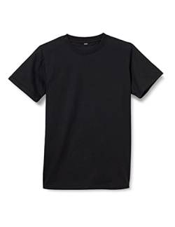 Build Your Brand Unisex Kids Basic Tee T-Shirt, Black, 158/164 von Build Your Brand