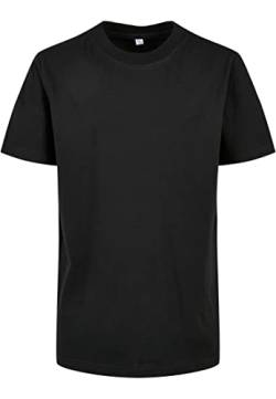 Build Your Brand Unisex Kinder BY186-Organic Kids Basic Tee T-Shirt, Black, 110/116 von Build Your Brand