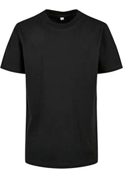Build Your Brand Unisex Kinder BY186-Organic Kids Basic Tee T-Shirt, Black, 158/164 von Build Your Brand