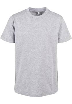 Build Your Brand Unisex Kinder BY186-Organic Kids Basic Tee T-Shirt, heathergrey, 122/128 von Build Your Brand