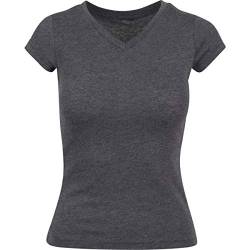 Build Your Brand Womens Ladies Basic Tee T-Shirt, Charcoal, L von Build Your Brand