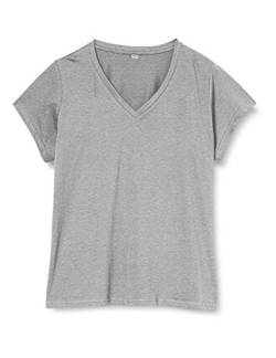 Build Your Brand Womens Ladies Basic Tee T-Shirt, Heather Grey, 3XL von Build Your Brand