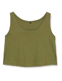 Build Your Brand Womens BY051-Ladies Oversized Tanktop T-Shirt, Olive, XXL von Build Your Brand