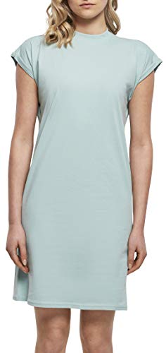 Build Your Brand Womens Ladies Turtle Extended Shoulder Casual Dress, bluemint, L von Build Your Brand