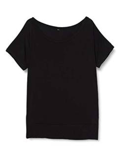 Build Your Brand Womens Ladies Viscose Tee T-Shirt, Black, M von Build Your Brand