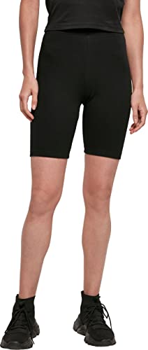 Build your Brand Ladies High Waist Cycle Shorts, schnittige Radlerhose für Damen mit hohen Bund, in schwarz erhältlich, Größen XS-5XL von Build Your Brand