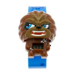 BulbBotz Star Wars 2021111 Chewbacca Kinder-Armbanduhr mit Hintergrundbeleuchtung und Alarmfunktion, braun/schwarz , Kunststoff , digitale , LCD-Display , Junge/ Mädchen , offiziell von BulbBotz