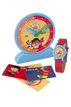 Ryan's World 2022095 Time Teacher; Uhr, Armbanduhr und Aktivitätskarten zum Uhrlesenlernen von BulbBotz