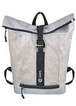 Bull & Hunt Cript Veggy Backpack Rucksack 36 x 46 cm Laptopfach Kraftpapier (ice-grey) von Bull and Hunt