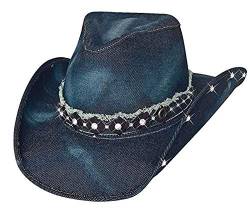 Bullhide Hats Cowboyhut Jeanshut Better Than Yesterday blau Gr. S - XL (M) von Bullhide