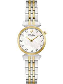 Bulova Damen Analog Automatik Uhr mit Edelstahl Armband 98P202 von Bulova