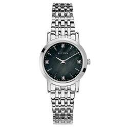 Bulova Damen Analog Quarz Uhr mit Edelstahl Armband 96P148 von Bulova