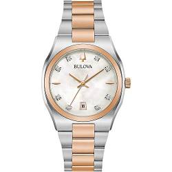 Bulova Donna Analog-Digital Quarz Uhr mit Edelstahl Armband 98P199 von Bulova