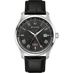 Bulova Herren Analog Automatik Uhr mit Leder Armband 96B387 von Bulova