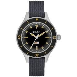 Bulova Herren Analog Automatik Uhr mit Nylon Armband 98A266 von Bulova