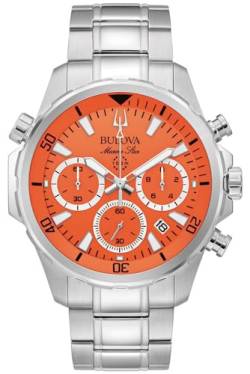 Bulova Herren Analog Quarz Uhr mit Edelstahl Armband 96B395 von Bulova