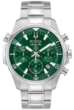 Bulova Herren Analog Quarz Uhr mit Edelstahl Armband 96B396 von Bulova