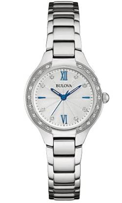 Bulova Unisex Analog Quarz Uhr mit Edelstahl Armband 96R208 von Bulova
