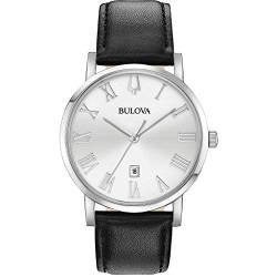 Bulova Watch only time Man Analogue Leather 96B312 Clipper Collection von Bulova