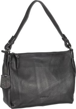 Burkely Just Jolie Shoulderbag  in Schwarz (5.9 Liter), Handtasche von Burkely