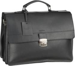 Burkely Vintage Dean Briefcase 6379  in Schwarz (14.6 Liter), Aktentasche von Burkely