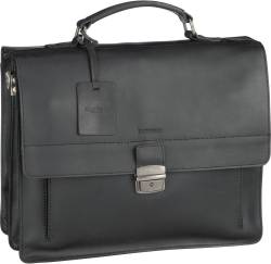 Burkely Vintage Scott Briefcase 6378  in Schwarz (16.5 Liter), Aktentasche von Burkely