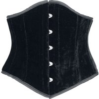 Burleska - Gothic Unterbrustkorsage - Sexy Waspie Waist Cincher - S bis XXL - für Damen - Größe XL - schwarz von Burleska