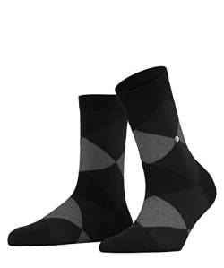 Burlington Damen Kurzsocken Bonnie W SSO Baumwolle gemustert 1 Paar, Schwarz (Black 3000) neu - umweltfreundlich, 36-41 von Burlington