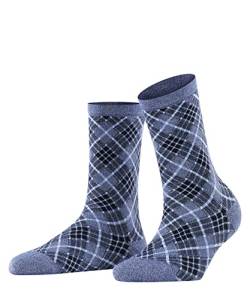 Burlington Damen Ladywell Rhomb Socken Baumwolle Schwarz Weiß viele weitere Farben verstärkte Damensocken mit Muster atmungsaktiv kariert mit Argyle gemustert ONE-SIZE-FITS-ALL als Geschenk 1 Paar von Burlington