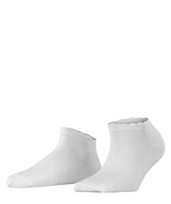 Burlington Damen Sneakersocken Montrose W SN Baumwolle kurz gemustert 1 Paar, Weiß (White 2000) neu - umweltfreundlich, 36-41 von Burlington