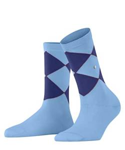 Burlington Damen Socken Darlington W SO Baumwolle gemustert 1 Paar, Blau (Hydro 6526), 36-41 von Burlington
