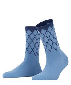 Burlington Damen Socken Mayfair, Baumwolle, 1 Paar, Blau (Cornflower Blue 6554), 36-41 von Burlington