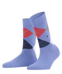 Burlington Damen Socken Queen W SO Baumwolle gemustert 1 Paar, Blau (Light Blue 6755), 36-41 von Burlington