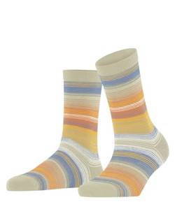 Burlington Damen Socken Stripe W SO Baumwolle gemustert 1 Paar, Beige (Gravel 4841), 36-41 von Burlington