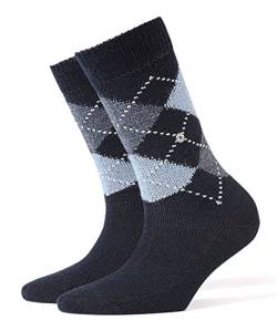 Burlington Damen Socken Whitby W SO weich und warm gemustert 1 Paar, Blau (Marine 6120), 36-41 von Burlington