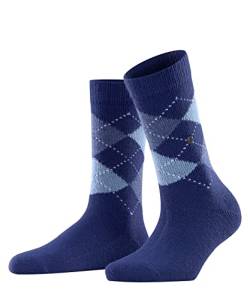 Burlington Damen Socken Whitby W SO weich und warm gemustert 1 Paar, Blau (Royal Blue 6051), 36-41 von Burlington