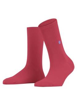 Burlington Damen Socken York W SO Baumwolle einfarbig 1 Paar, Rot (Coral Red 8542), 36-41 von Burlington