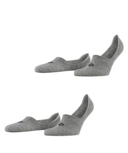 Burlington Herren Füßlinge Everyday 2-Pack M IN Baumwolle unsichtbar einfarbig 2 Paar, Grau (Light Grey 3400) neu - umweltfreundlich, 41-42 von Burlington