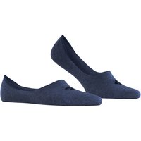 Burlington Herren Füßlinge blau Baumwolle unifarben von Burlington