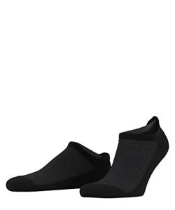 Burlington Herren Sneakersocken Athleisure M SN Weich atmungsaktiv schnelltrocknend kurz einfarbig 1 Paar, Schwarz (Black 3000), 39-42 von Burlington