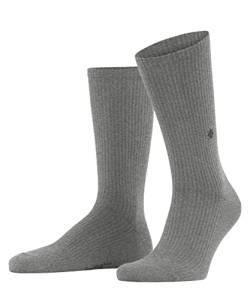 Burlington Herren Socken Boston M SO Baumwolle einfarbig 1 Paar, Grau (Light Grey 3400), 40-46 von Burlington