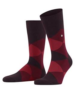 Burlington Herren Socken Clyde M SO Baumwolle gemustert 1 Paar, Rot (Claret 8375) neu - umweltfreundlich, 40-46 von Burlington